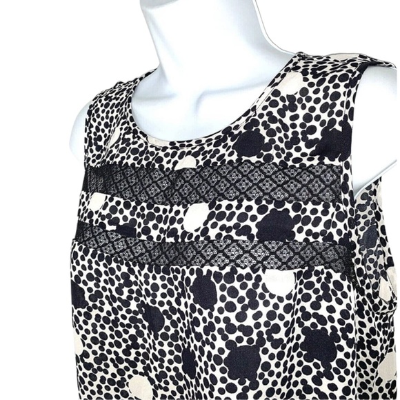 CAbi Jot Dot Black and White Polka Dot Sleeveless Top Style 3079, Medium - EUC - Picture 4 of 7